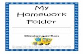 0 My Homework Folder