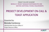 PROJECT DEVELOPMENT ON -CALL & TOAST APPLICATION