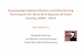 Developing Habitat Models and Monitoring Techniques for ...