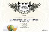 Management of Opioid Use Disorder