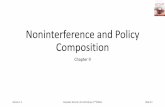 Noninterference and Policy Composition