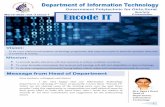 Quarterly March-2020 :Vol.-2 Issue-1 E-Newsletter Encode IT