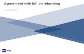 Agreement with RAI on refarming
