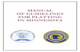 MANUAL OF GUIDELINES FOR PLATTING IN MINNESOTA