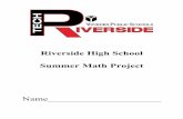 Riverside High School Summer Math Project