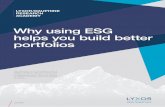 Why using ESG helps you build better portfolios