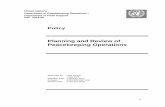 Planning and Review of Peacekeeping Operations