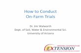 How to Conduct On-Farm Trials