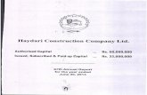 HAYDARI CONSTRUCTION COMPANY LTD.00010001