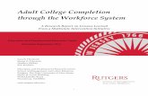 Adult College Completion through the Workforce System
