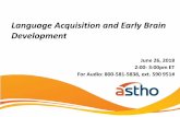 Language Acquisition and Early Brain Development Slide Deck