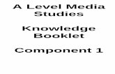 A Level Media Studies Knowledge Booklet Component 1