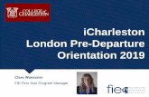 iCharleston London Pre-Departure Orientation 2019