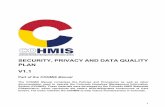 SECURITY, PRIVACY AND DATA QUALITY PLAN V1