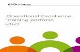 Operational Excellence Training portfolio 2021