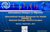 International Dialogue on Migration International Human ...