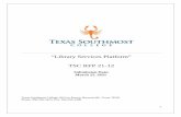 “Library Services Platform” TSC RFP 21-12