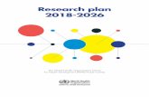 Research plan 2018-2026