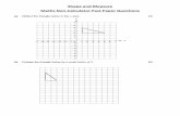 Shape and Measure Maths Non-Calculator Past Paper Questions