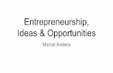 Entrepreneurship, Ideas & Opportunities