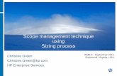 Scope Management Technique Using Sizing Process