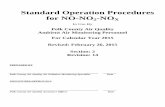Standard Operation Procedures for NO-NO2-NOX