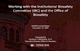 Working with the Institutional Biosafety Committee (IBC ...