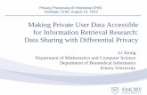 Making Private User Data Accessible for Information ...