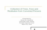 Collection of Fines, Fees and Restitution from Convicted ...