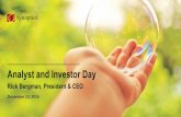 Analyst and Investor Day