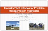 Emerging Technologies for Precision Management in Vegetables