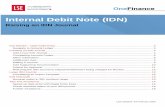 Internal Debit Note (IDN)