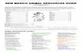 NEW MEXICO ANIMAL RESOURCES GUIDE - APNM