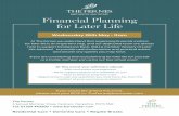 Financial Planning for Later Life