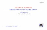 Vibration Isolation Measurement and Simulation