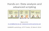 Hands-on: Data analysis and advanced scripting