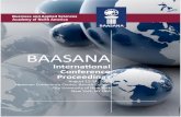 2015 BAASANA International Conference Proceedings