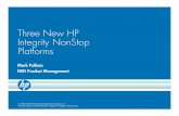 Three New HP Integrity NonStop Platforms