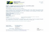 EEC type-examination certificate UK 2185 Revision 3