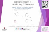 Coding Integration in Introductory STEM Courses