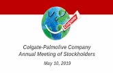 Colgate-Palmolive Company Annual Meeting of Stockholders ...