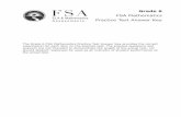 FSA 2020 6M Practice Test Answer Key PBT