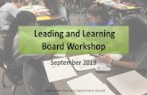 Leading and Learning Board Workshop