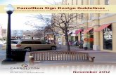 Carrollton Sign Design Guidelines