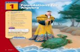 Foundations for Algebra