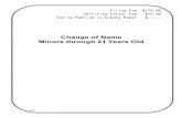 Packet - Name Change for Minor Through Age 21 PDF