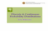 Discrete & Continuous Probability Distributions