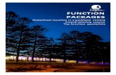 FUNCTION PACKAGES - Lagoon Restaurant