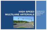 HIGH SPEED Designing for Bicyclist and MULTILANE ARTERIALS ...