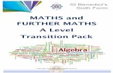 MATHS and FURTHER MATHS A Level Transition Pack